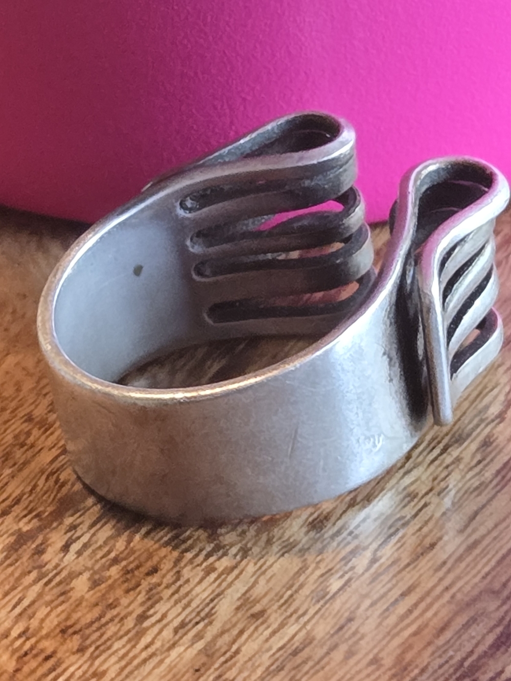 VINTAGE Anna Greta Eker Sterling Silver NORWAY Jester Ring - Picture 9 of 9